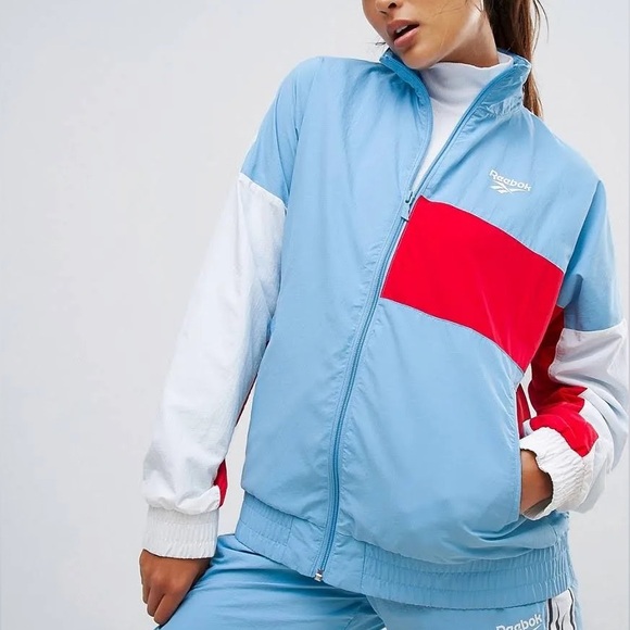 NWOT Reebok x Urban Outfitters Classic Lost & Found Vector Color Block Jacket - Picture 2 of 9